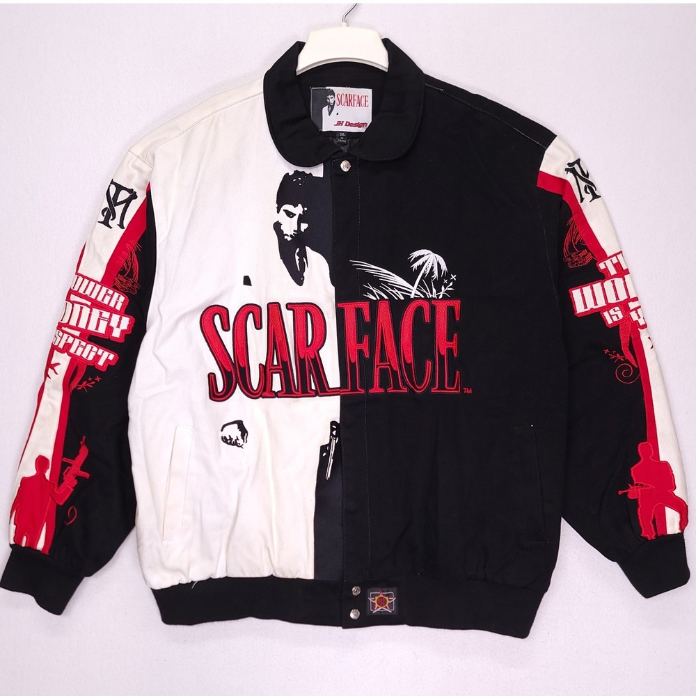 Scarface Bomber Jacket Mens 3XL JH Design Jeff Hamilton Vintage